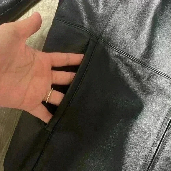 Worthington Women’s Leather Jacket Black Size XL - Picture 3 of 10